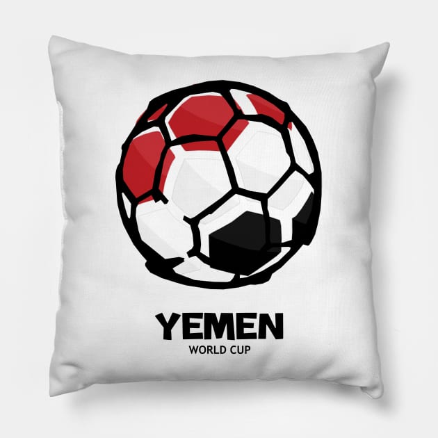 Yemen Football Country Flag Pillow by KewaleeTee