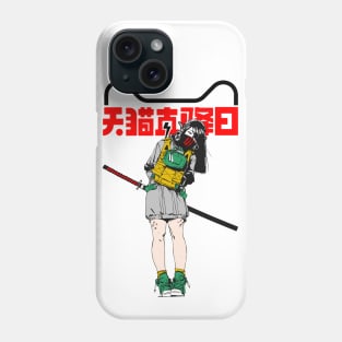 Cute Vaporwave Samurai Japanese Girl Phone Case