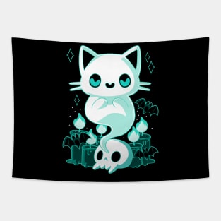 Ghost Cat Tapestry