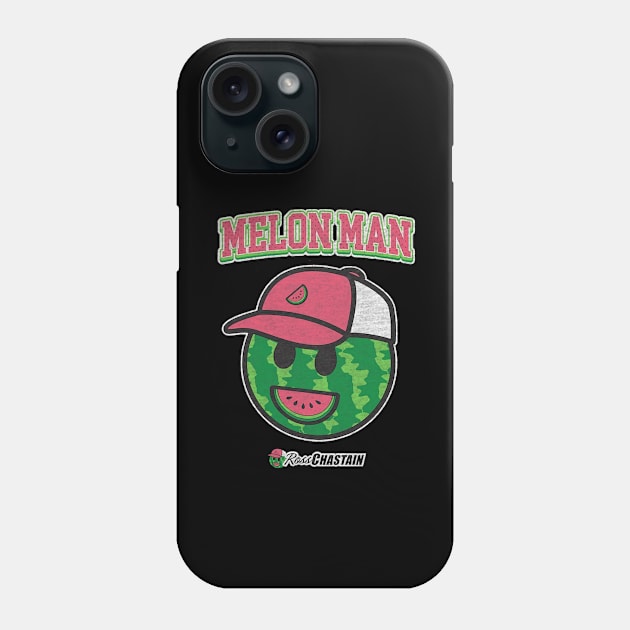 Ross Chastain Charcoal Melon Man Logo Phone Case by stevenmsparks