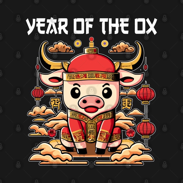 Chinese Zodiac New Year of the Ox. Chinese new year | New year gift | Zodiac ox | Lucky Ox by ahadnur9926