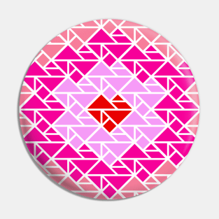 Heart Tangram Pattern Pin