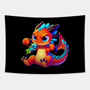 Rufie the Dragon - Wrestling #56 Tapestry