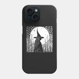 Linocut Witch Phone Case