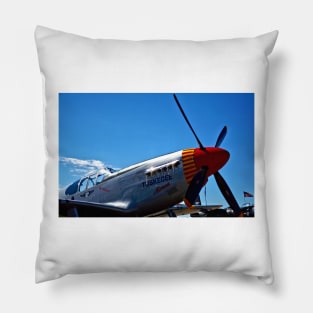 Tuskegee Airmen P51 Mustang Fighter Plane Pillow