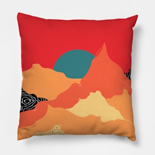 Blue Sunrise Pillow