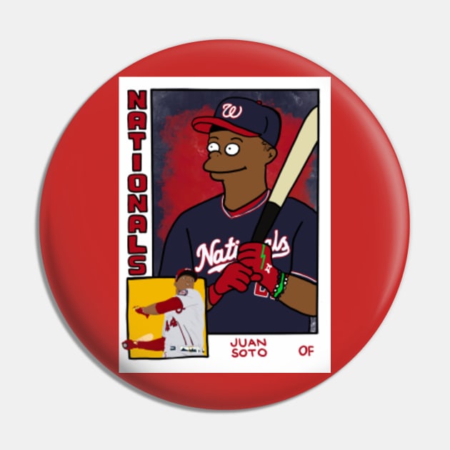 Juan Soto 22 Baseball Card Funny The Simpsons Design Unisex