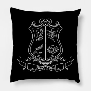 Meddle and Mend crest Pillow