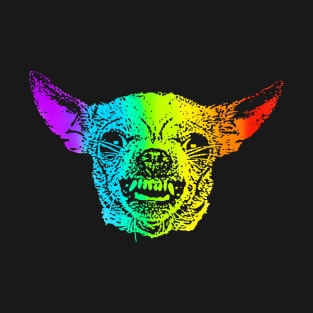 Rainbow Angry Chihuahua T-Shirt