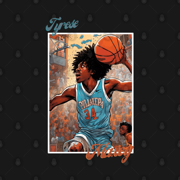 Tyrese Maxey Philadelphia victor illustration design by Nasromaystro