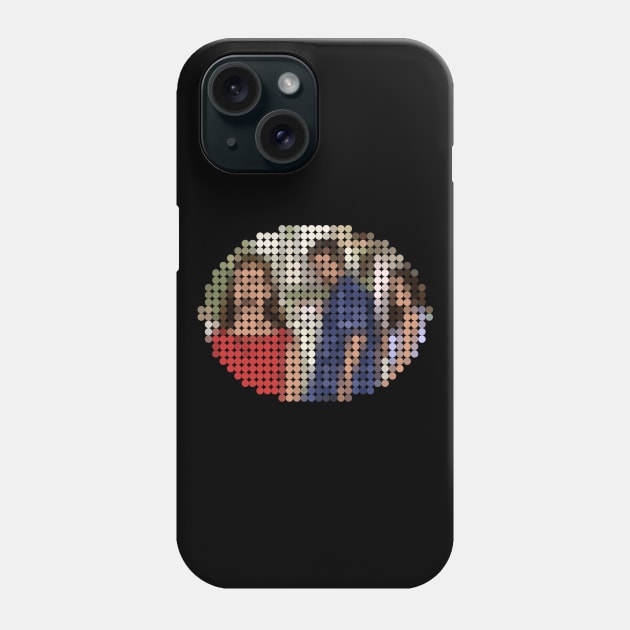 Dotty Distracted Boyfriend Meme Oval Phone Case by ellenhenryart