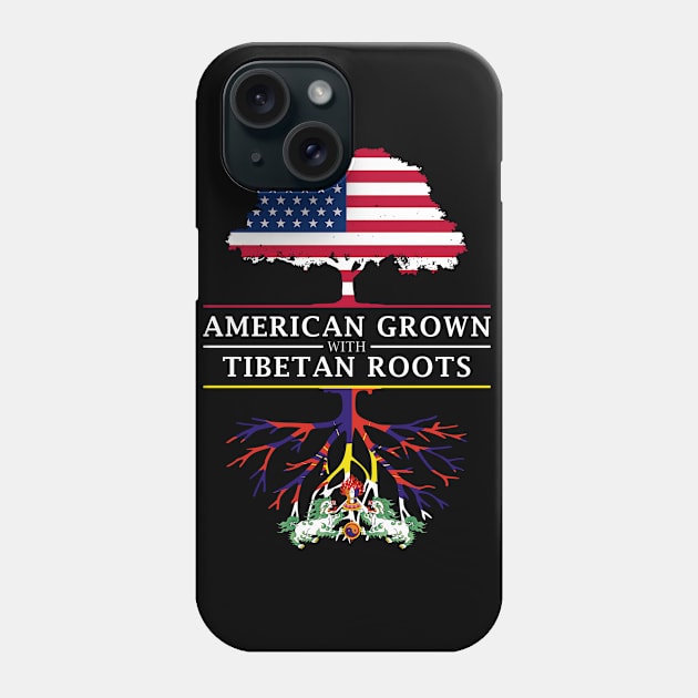 American Grown with Tibetan Roots - Tibet Design Phone Case by Family Heritage Gifts