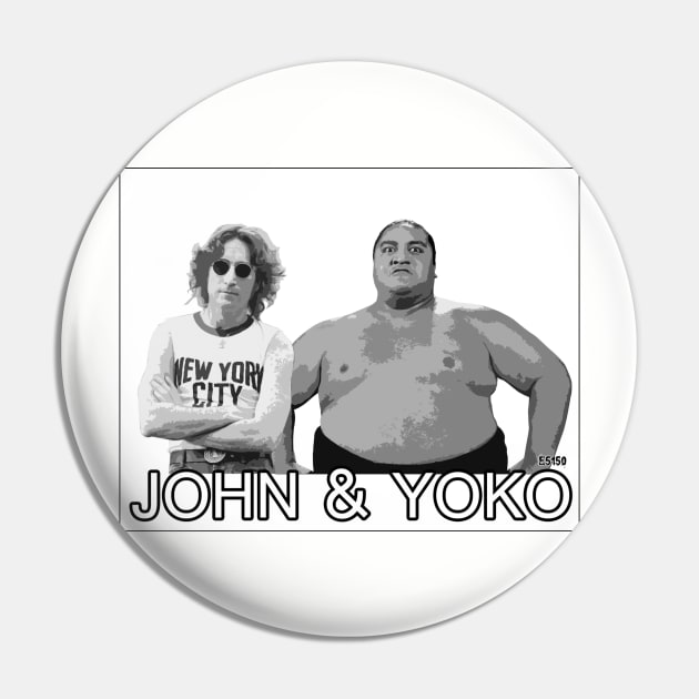 John and Yoko Pin by E5150Designs