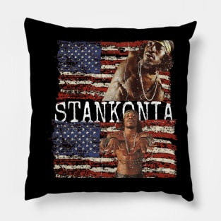 stankonia with american flag vintage Pillow