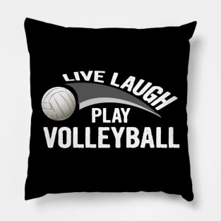 Live laugh play volleyball sport Pillow