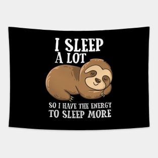 Lazy Sloth I Sleep A Lot Funny Tired Sloth Tapestry