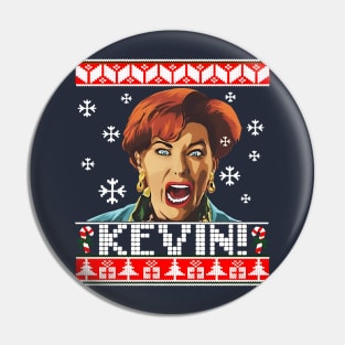 Kevin scream ugly Christmas Pin