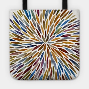 70s Water Color bursts Tote