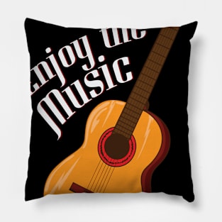 Guitar "Enjoy the Music" Pillow