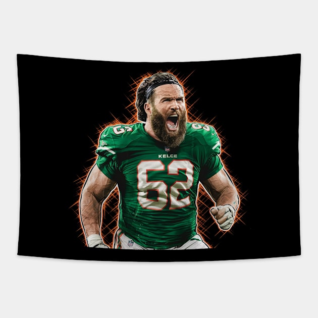 Go chiefs kelce Tapestry by Aldrvnd