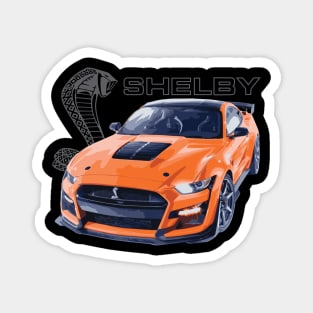 twister orange gt500 shelby cobra mustang Magnet