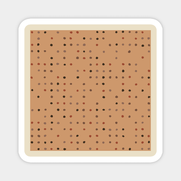 Warm Dots Magnet by LauraKatMax