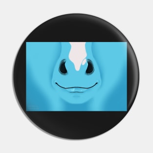 Blue Stripe Horse Face Pin