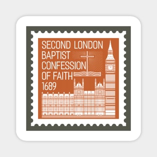 Reformed christian art. Second London Baptist Confession of Faith - 1689. Magnet