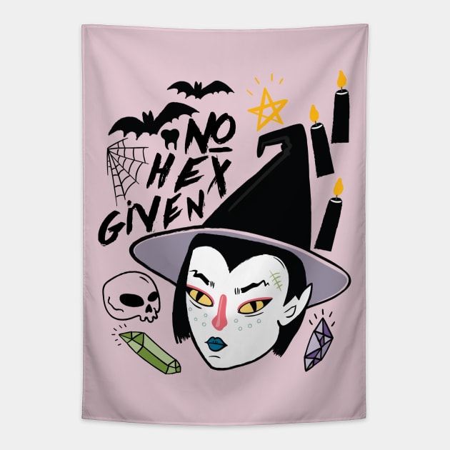 No Hex Given - Witch Tapestry by Perpetual Brunch