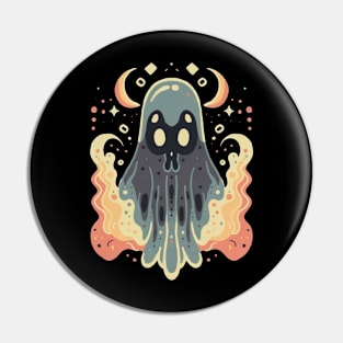 Cute Ghost illustration Pin