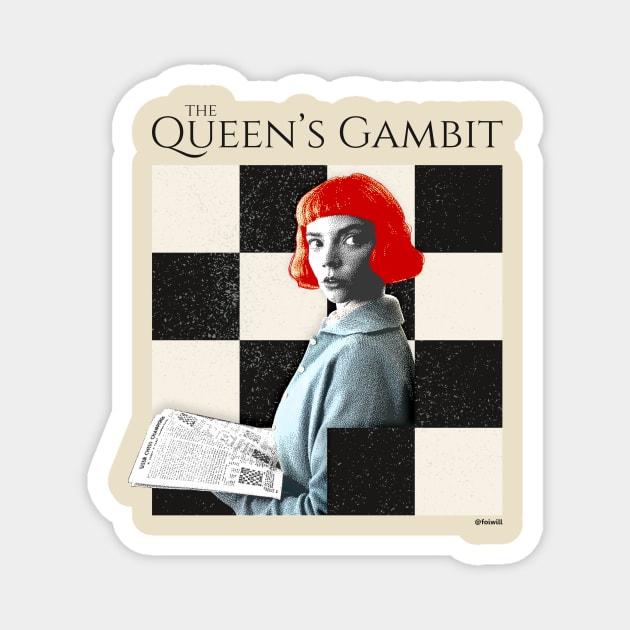 The queen's gambit Magnet by Calm Mind