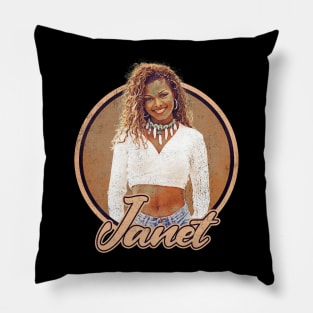 Janet Jackson Vintage Tour Concert Pillow