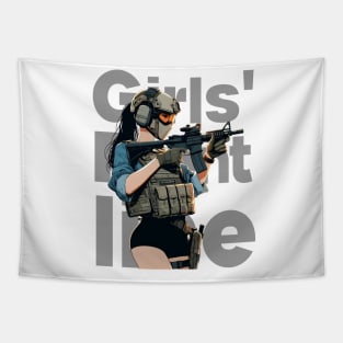 Girls' Frontline Tactical Chic Tee: Where Strength Meets Style Tapestry