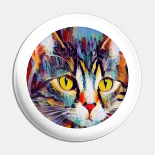 Agreeable floppy cat Pin