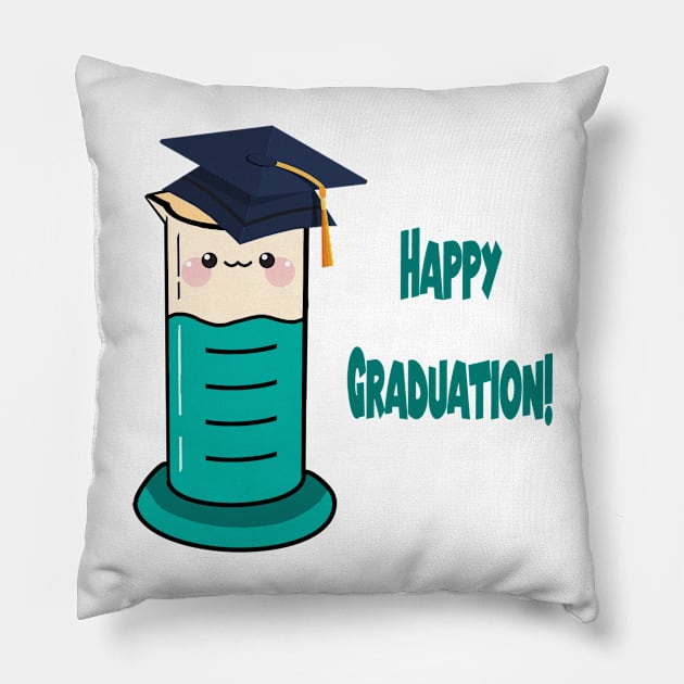 Happy Graduation Cylinder Pillow by charm3596