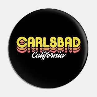 Retro Carlsbad California Pin