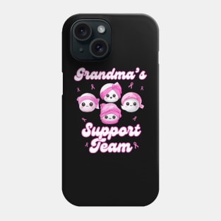 Grandma’s Support Team Breast Cancer Awareness Women Survivors Phone Case