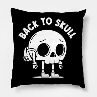 Back to Skull Pillow