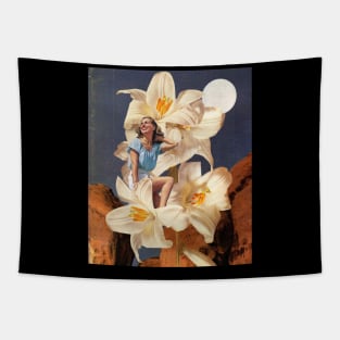 White Lilies Tapestry