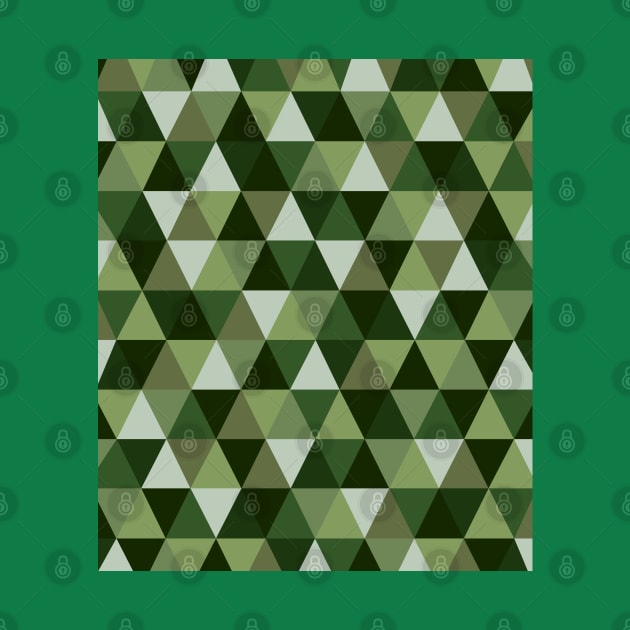 Green Geometric Camo by OneThreeSix