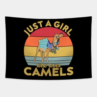 just a girl who loves camels Tapestry