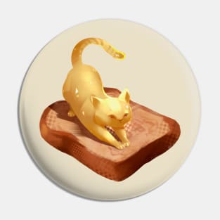 Butter Cat on Toast Pin
