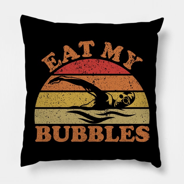 Eat My Bubbles Swimming Pillow by AmazingDesigns