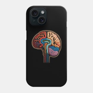 Brainatomy Embroidered Patch Phone Case