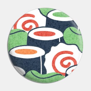 A colorful pattern of sushi Pin