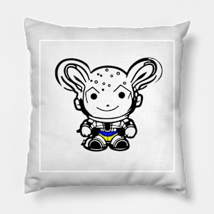 Bunny in UA colours as sticker Pillow