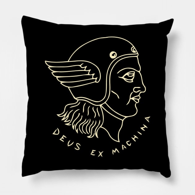 Deus Ex Machina Helmet Pillow by loginoch