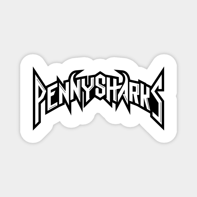 Black Logo Magnet by PennySharksOfficial