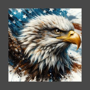 Patriotic Bald Eagle 6 T-Shirt