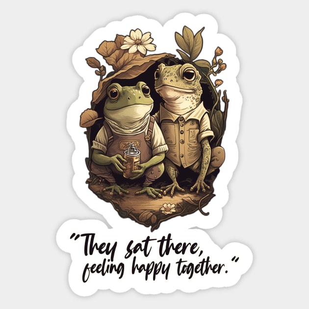 Frog and Toad Plushies | Sticker